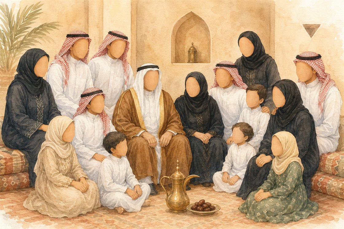 العائلة الكبرى مجتمعة