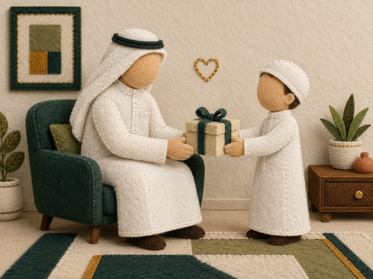 لوحة جوخ: إهداء الوالد