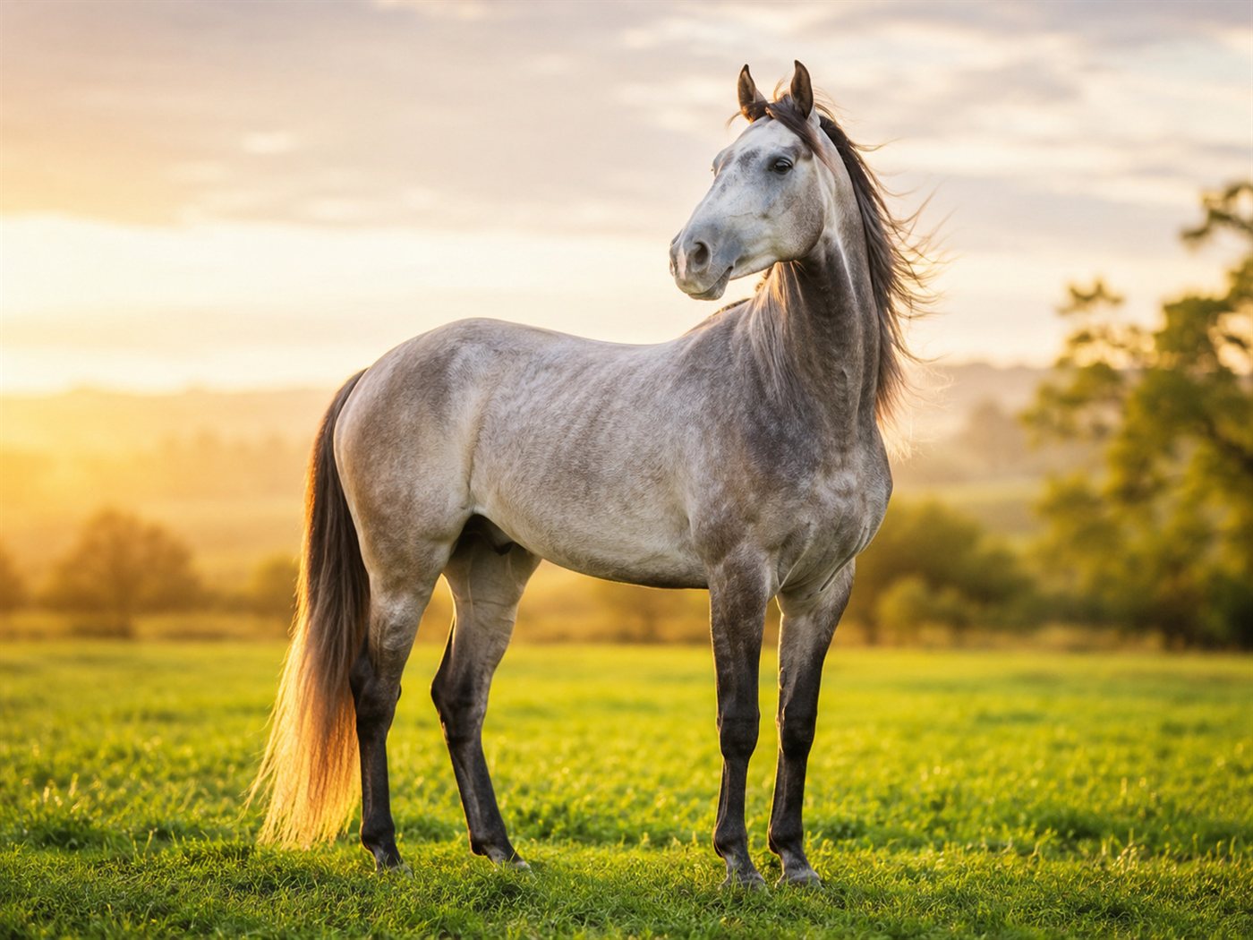 صورة الخيل لملاحظة خلقها