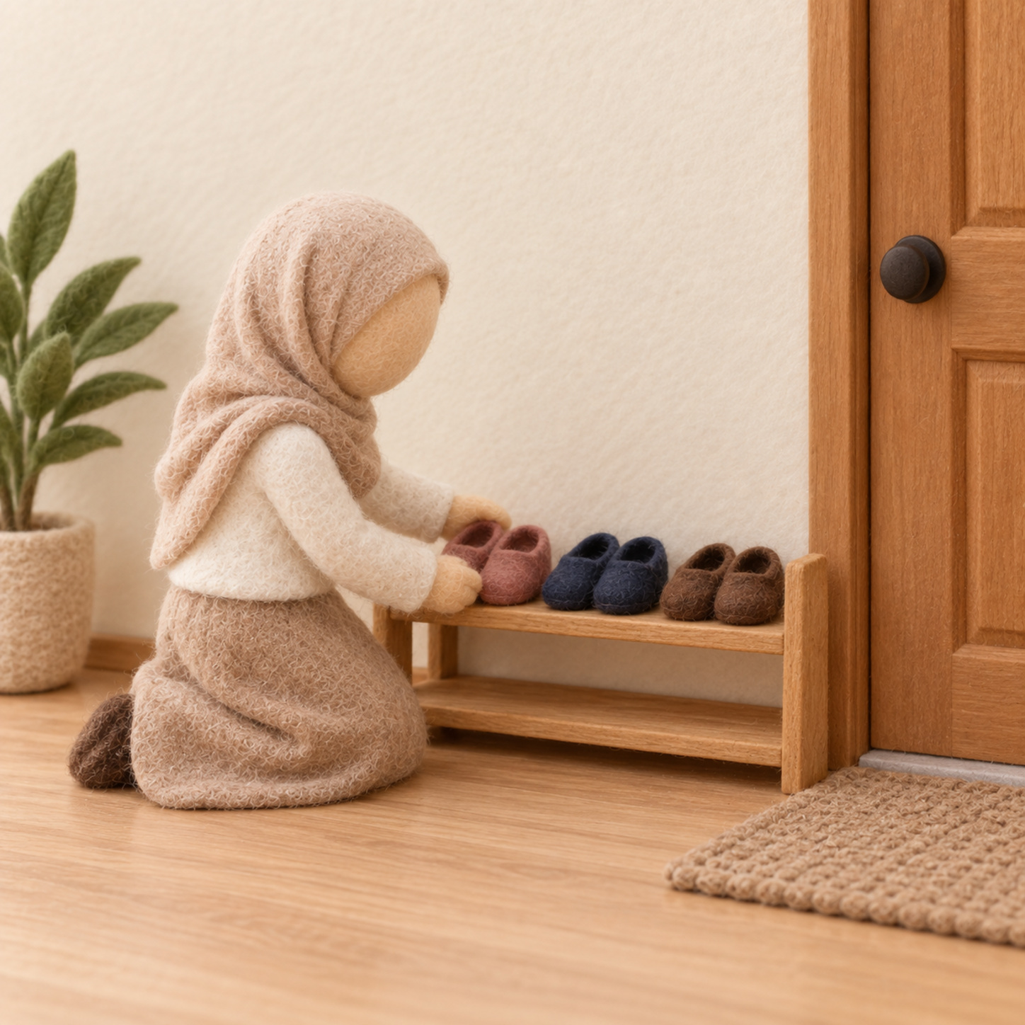 أرتّبُ الأحذية