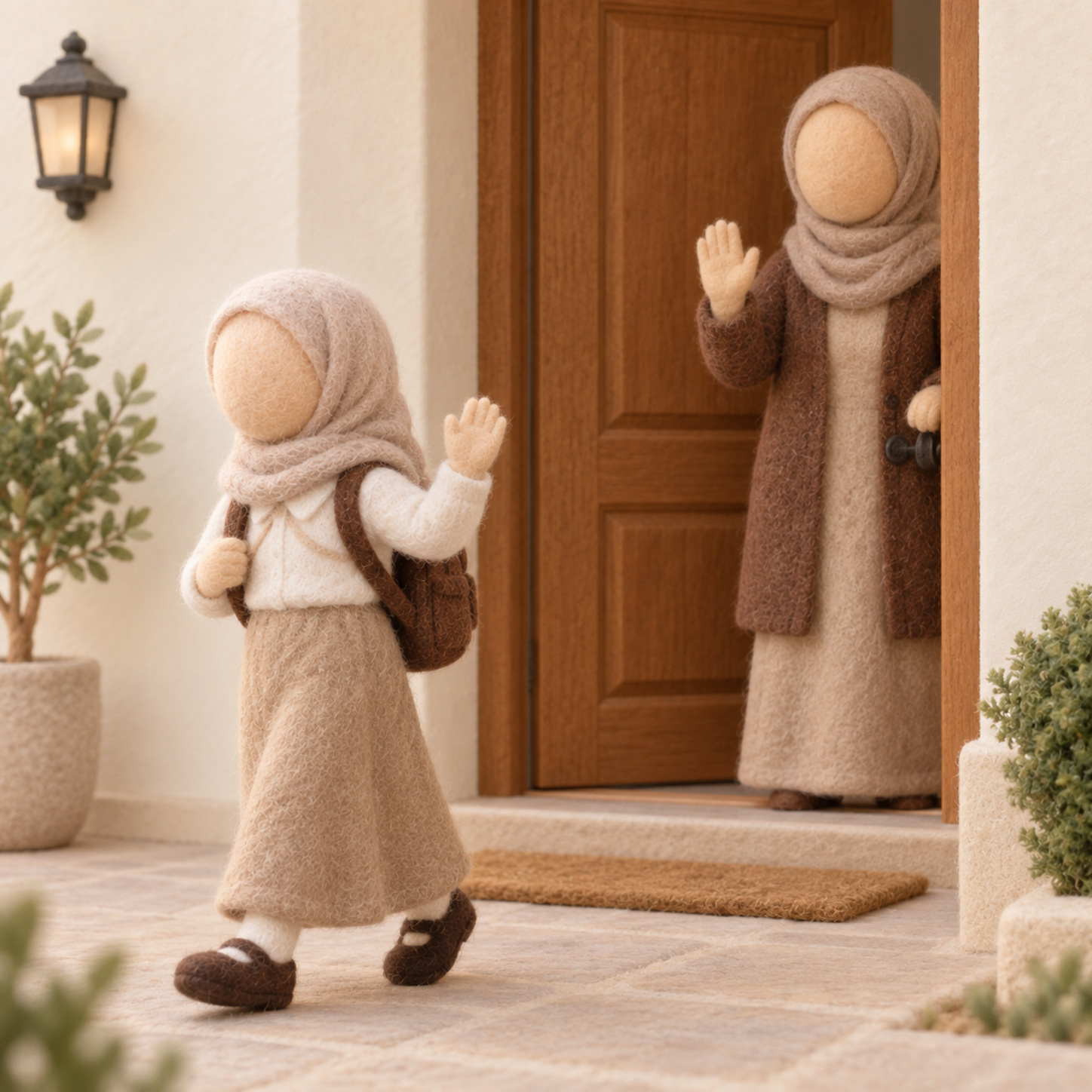 ٤) إن لم يُؤذَن رجعتُ بهدوء