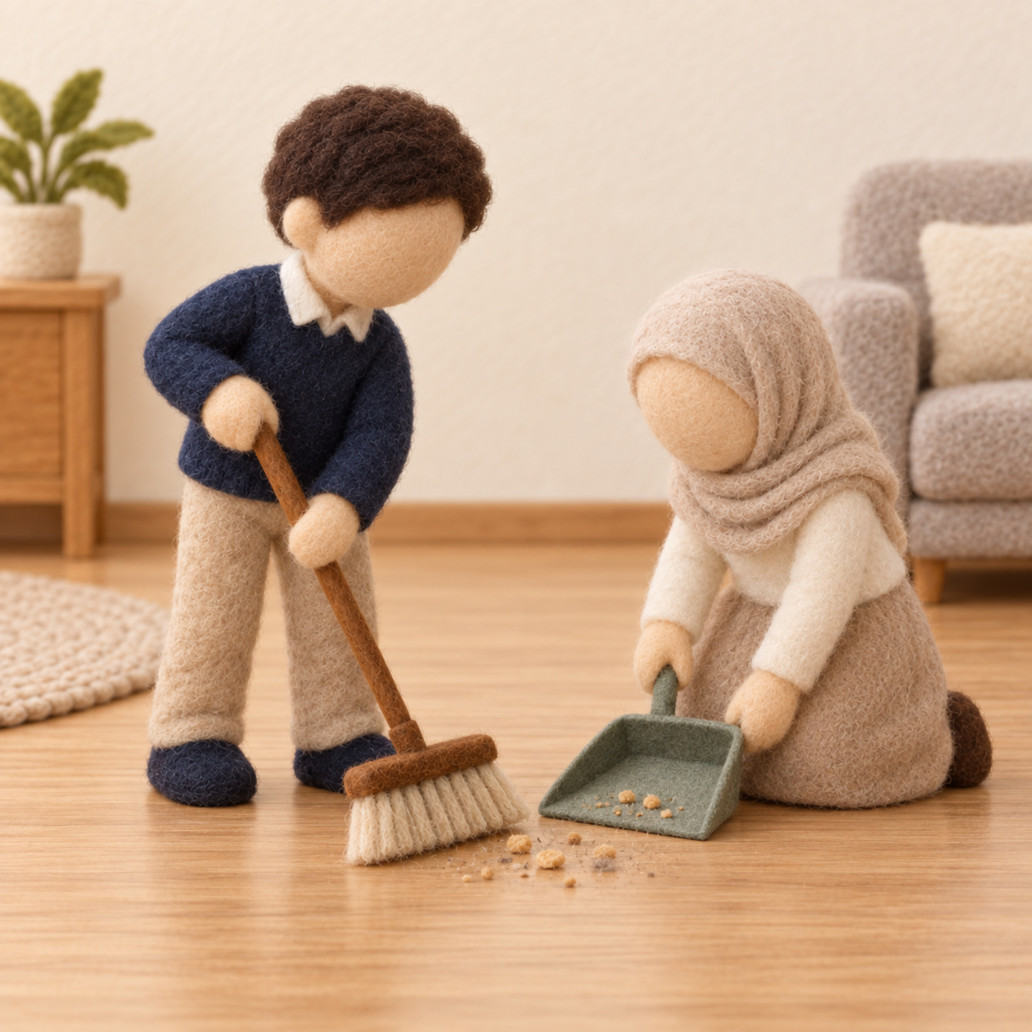 أمسحُ الطاولة