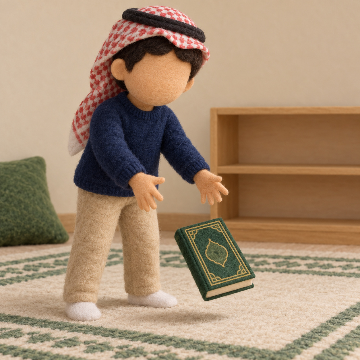 أرمي المصحفَ على الأرض