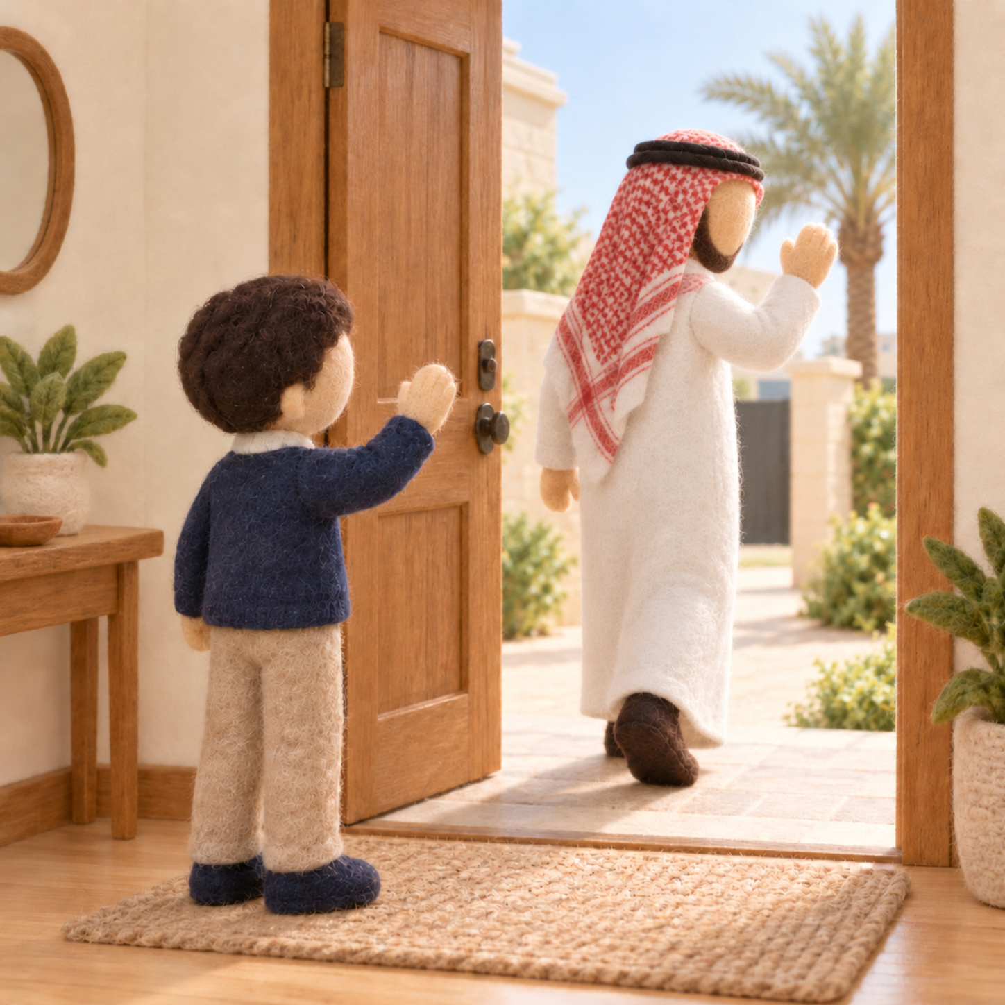 ٤) نُودّعه بالسلام